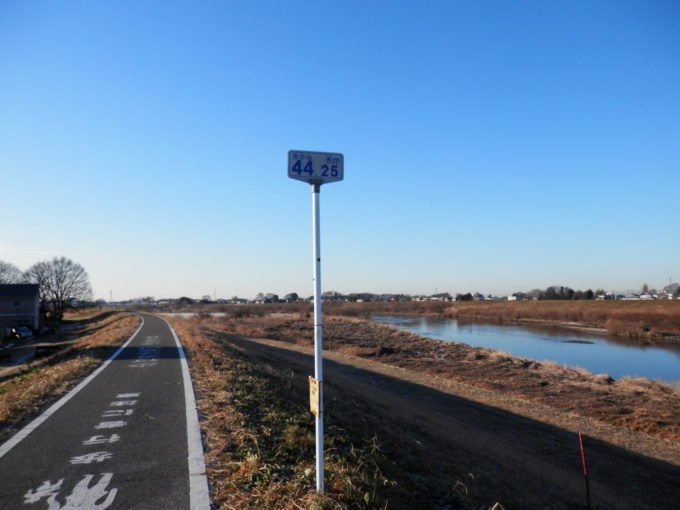 江戸川サイクリングロードの標識