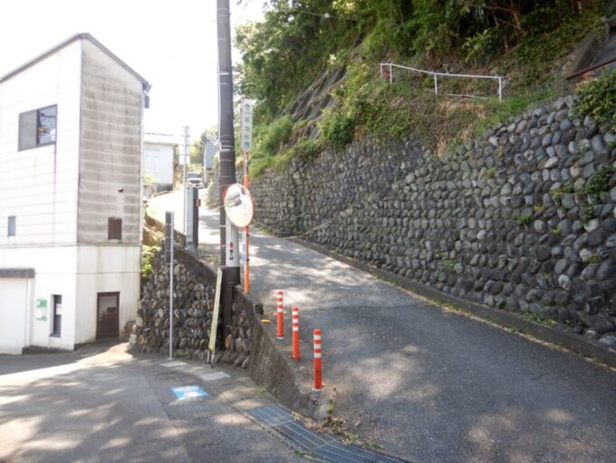 静岡県由比町、薩埵峠、直前入口