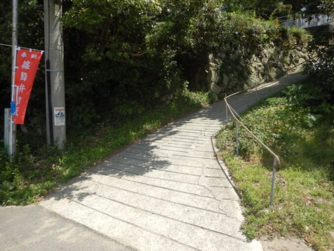 篠島、篠島弁財天付近の行き止まり